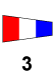 Maritime signal flag 3