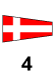 Maritime signal flag 4
