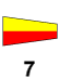 Maritime signal flag 7