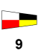 Maritime signal flag 9