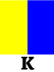 Maritime signal flag K