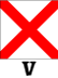 Maritime signal flag V