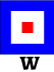 Maritime signal flag W