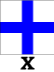 Maritime signal flag X