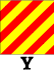 Maritime signal flag Y