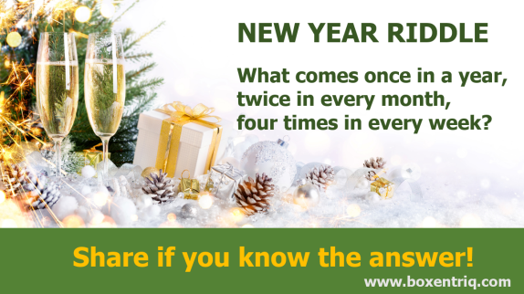 Boxentriq New Year Riddle